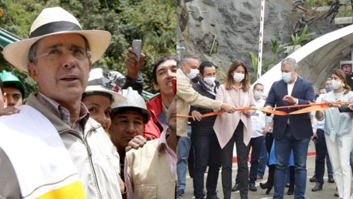 Túnel de la Línea ya ha sido inaugurado por dos presidentes (Álvaro Uribe e Iván Duque)