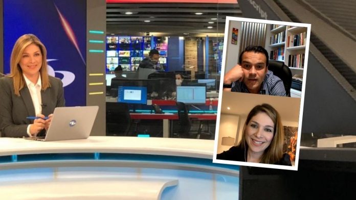 Juan Diego Alvira entrevistó a la presentadora de Noticias Caracol Ana Milena Gutiérrez