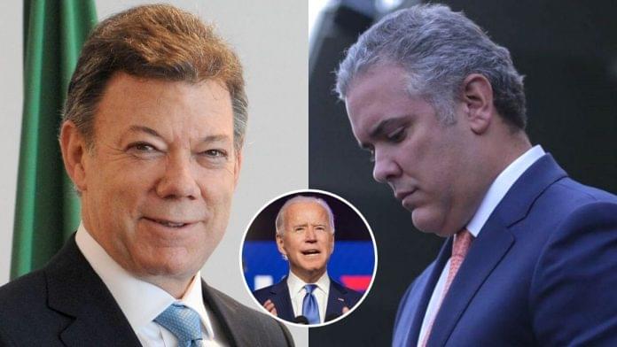 Santos fue invitado en lugar de Duque a posesión de Biden