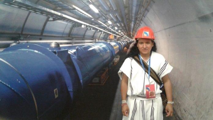 Teyrungūmū Torres Zalabata en el CERN