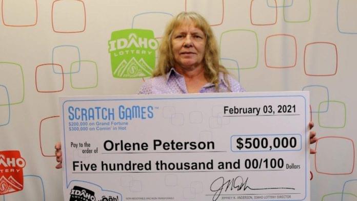 Orlene Peterson se ganó dos veces el sorteo de la lotería en EE.UU.