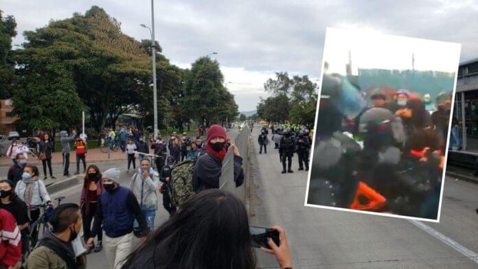 Denuncian agresiones del ESMAD en Bogotá
