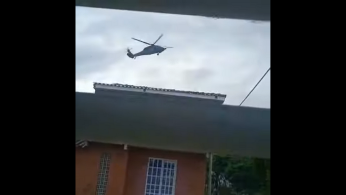 Helicóptero en Buga