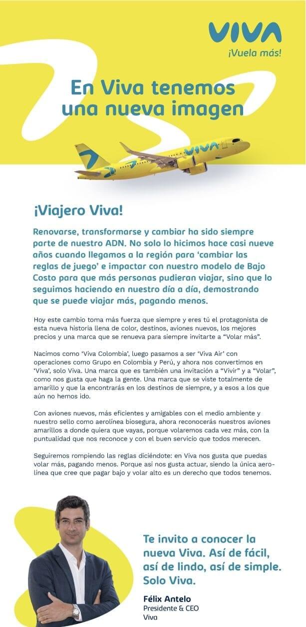 ¿Por Qué Viva Colombia Cambió Su Imagen Y Nombre A VIVA?