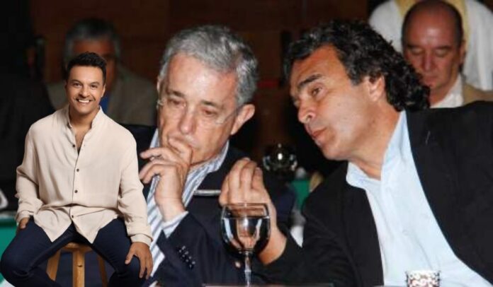 El actor Julián Román publicó una imagen de Fajardo junto a 2 uribistas salpicados por corrupción
