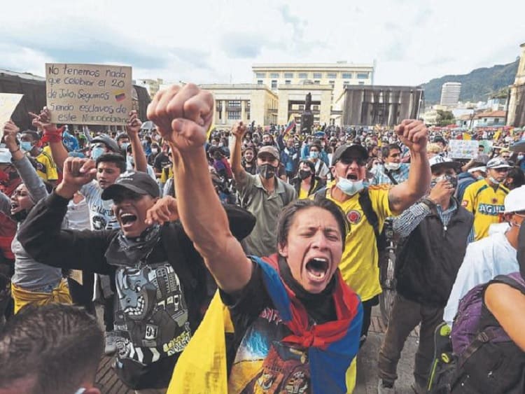 Protestas en Colombia.