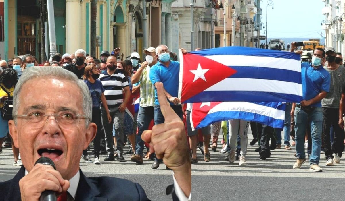 Uribe apoya protestas en Cuba (1)