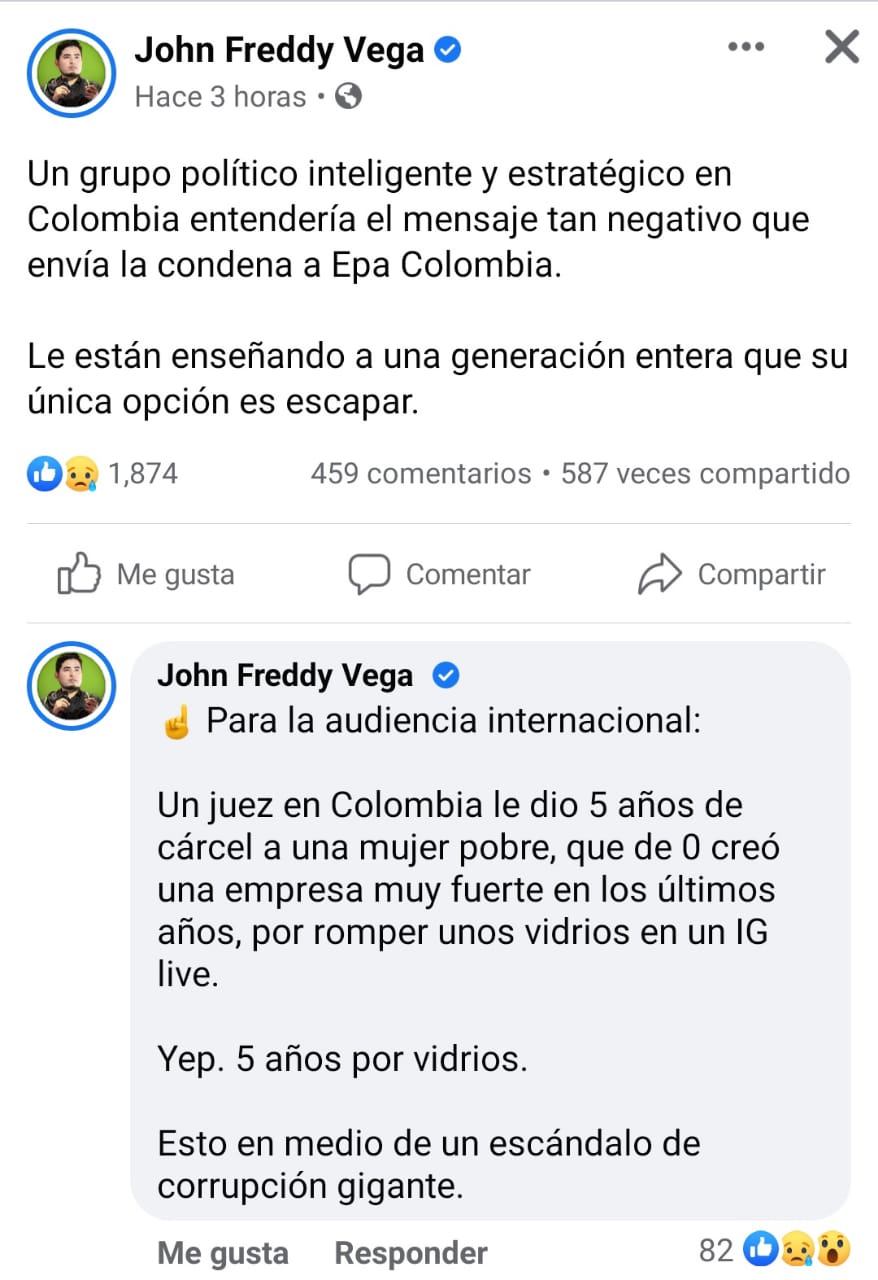 Freddy Vega Facebook