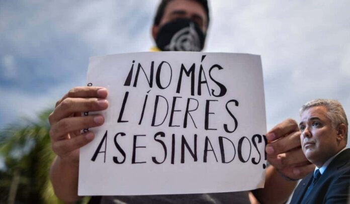Asesinato de líderes sociales en Colombia