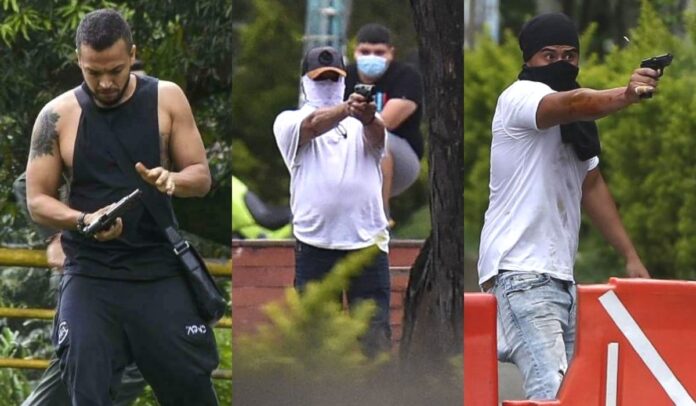 Pistoleros de Ciudad Jardín en Cali