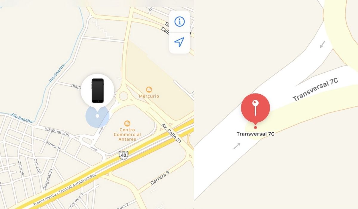 iPhone robado apareció en Soacha