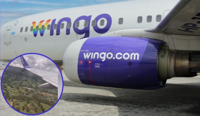 Avión de Wingo tuvo que aterrizar de emergencia en Rionegro, turbinas echaban chispas