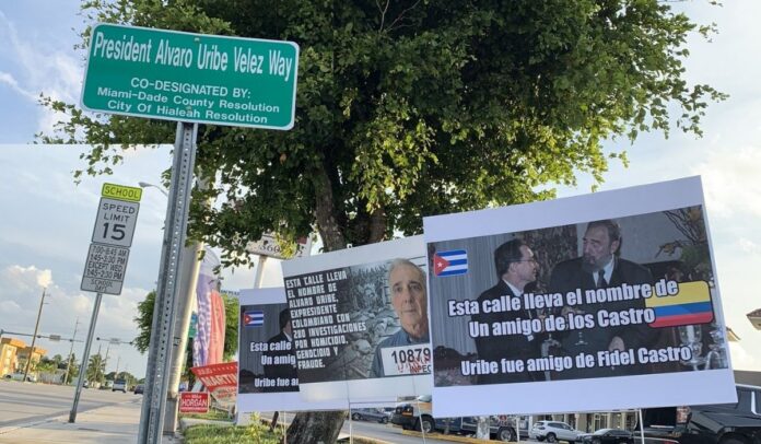 Nueva calle con el nombre de Uribe en Estados Unidos