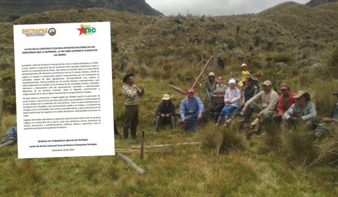 Denuncia de campesinos de Sumapaz