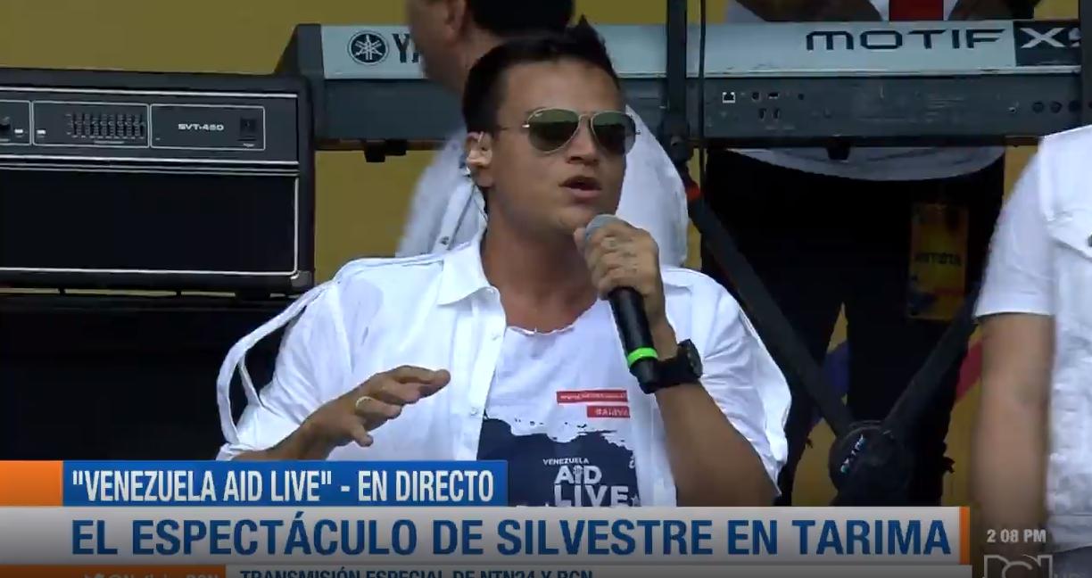 Silvestre Dangond en el Venezuela Aid Live. Foto RCN