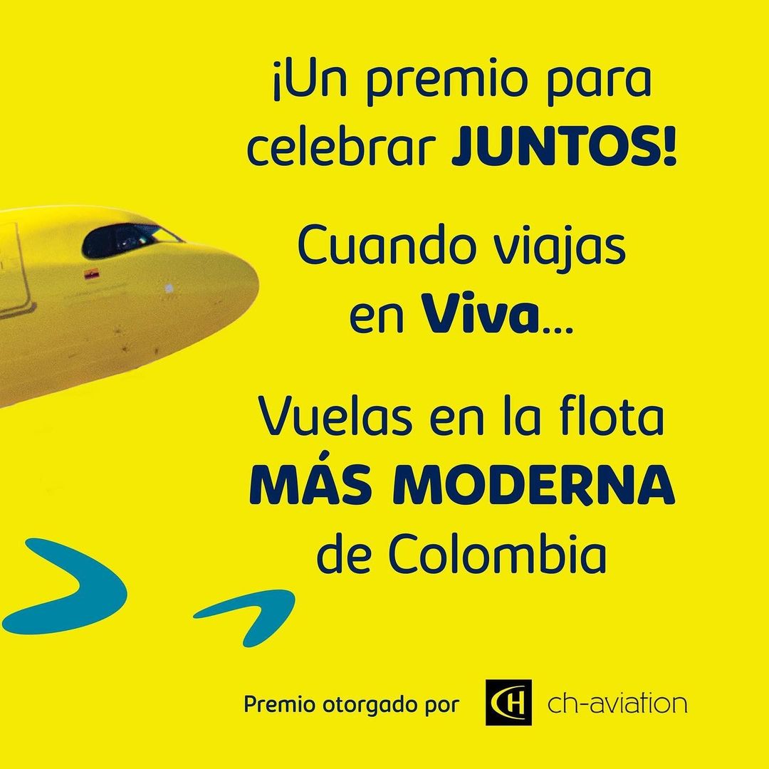 Viva, la flota más moderna de Colombia según CH-AVIATION