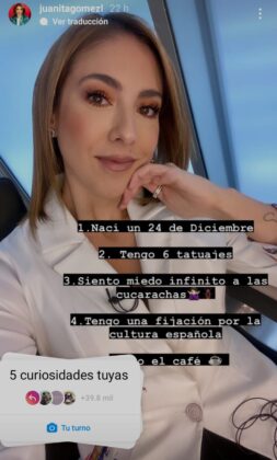 Las 5 curiosidades de la presentadora Juanita Gómez