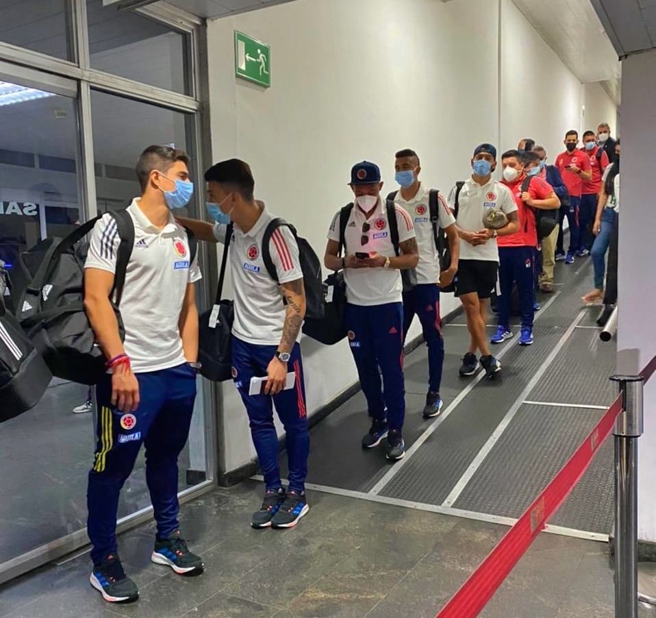 La Selección Colombia aterrizó en el Aeropuerto Internacional Manuel Carlos Piar en Guayana