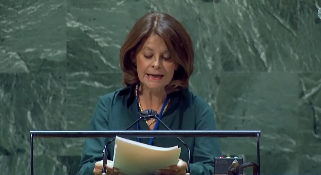 Marta Lucía Ramírez, la vicecanciller que leyó un libreto por más de 10 minutos ante la ONU