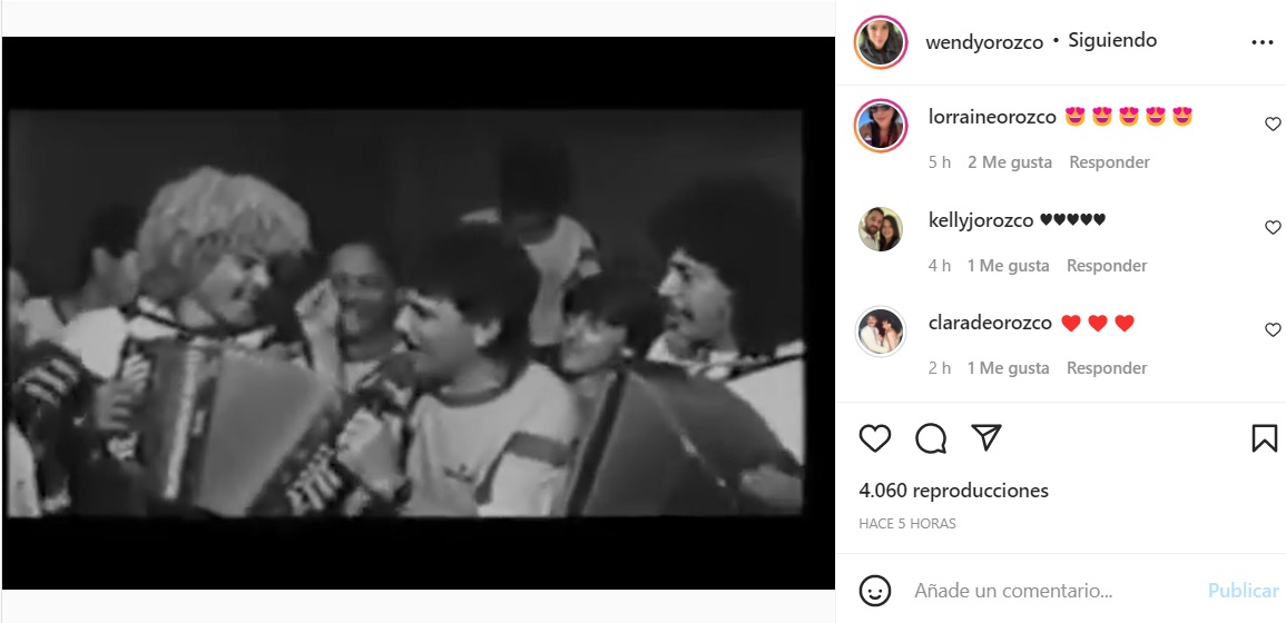 Wendy Orozco comparte video de su padre Rafael Orozco junto al Pibe e Higuita