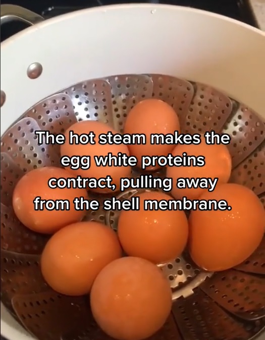 Kathleen Ashmore compartió su truco simple para lograr un huevo cocido fácil de pelar