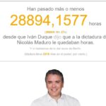 Han pasado más o menos 28894,1924 horas desde que Iván Duque dijo que a la dictadura de Nicolás Maduro le quedaban horas.
