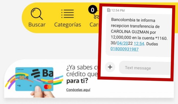 Honesto cliente de Bancolombia entregó dinero en una equivocación de transferencia virtual