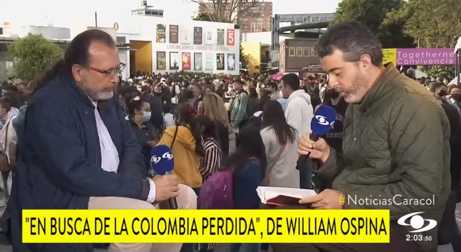 Juan David Laverde entrevistó al escritor William Ospina en la FILBO