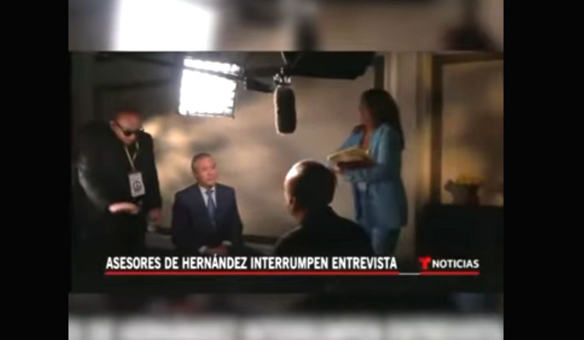 Asesores de Rodolfo Hernández interrumpieron su entrevista para Telemundo