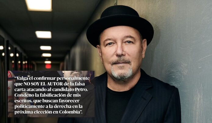 Rubén Blades desmintió mensaje contra Petro