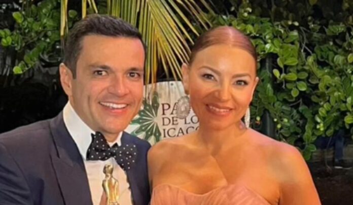 Juan Diego Alvira y su esposa Ana María Escobar Fernández