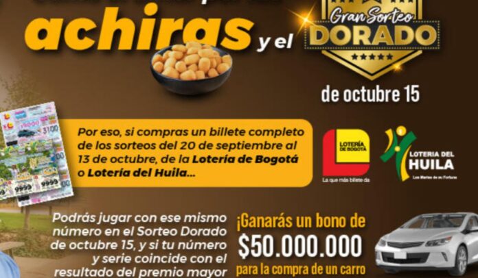 Lotería de Bogotá y Lotería del Huila se unieron para entregar millonarios premios