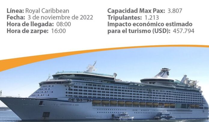 Crucero Adventure of the Seas llega a Cartagena