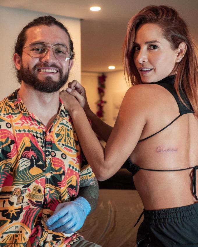 El tatuador colombiano le cumplió los deseos a Carmen Villalobos