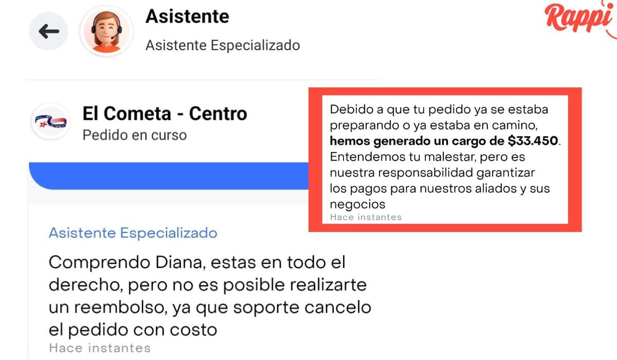 Rappi le roba a cliente descaradamente