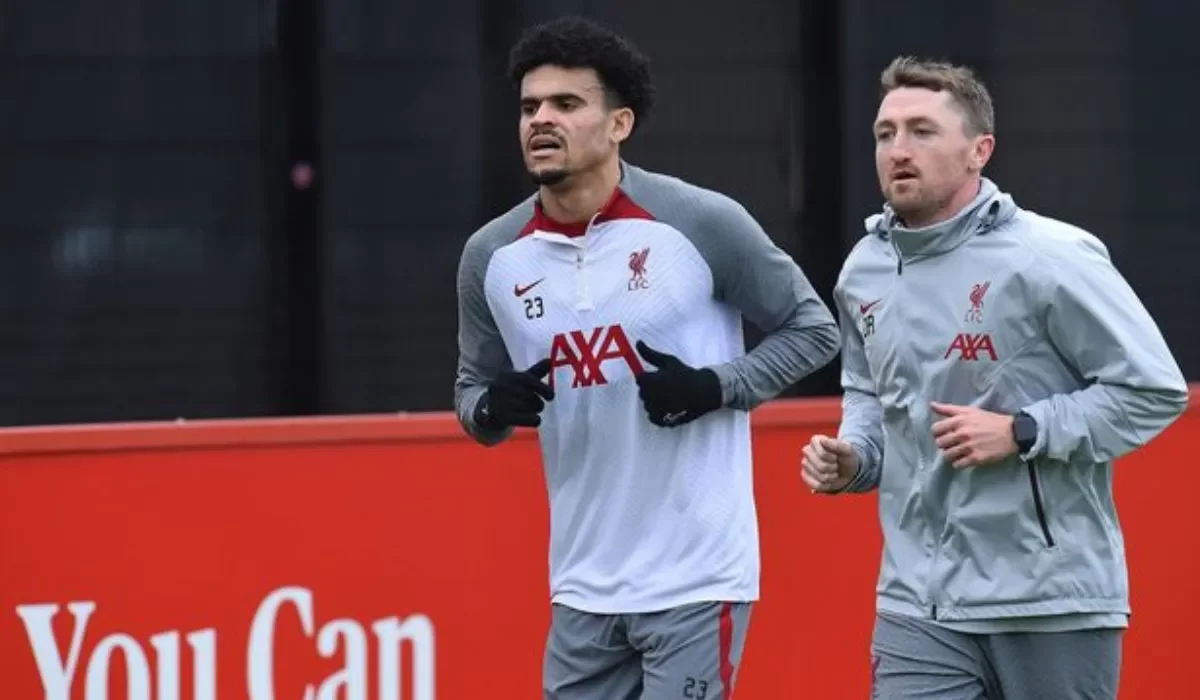 Luis Díaz regresó a los entrenamientos con Liverpool