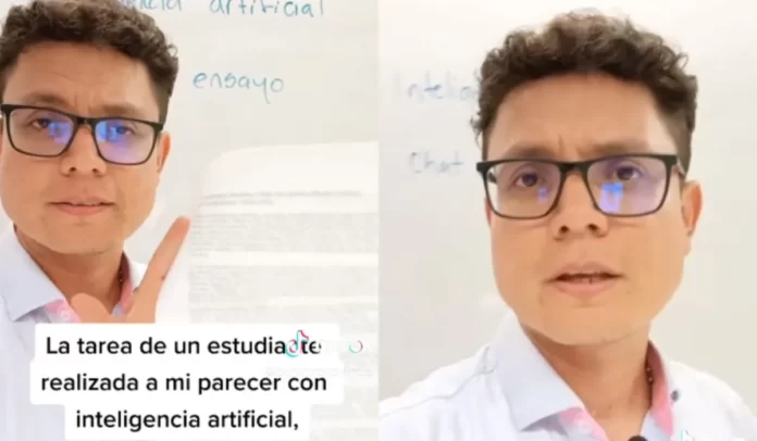 Profesor en Colombia reveló que estudiante utilizó inteligencia artificial.