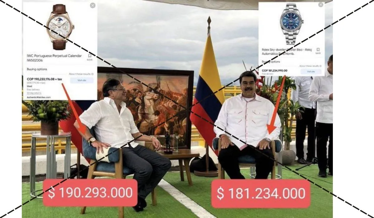 El reloj del presidente Petro no vale $190 millones de pesos