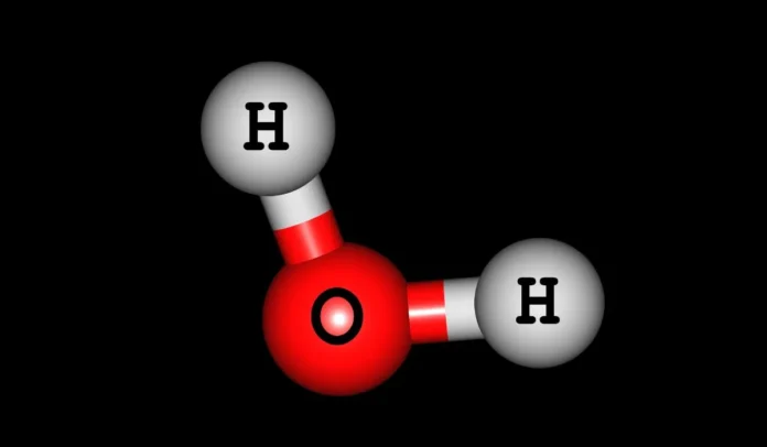 Moléculas de hidrógeno y oxigeno