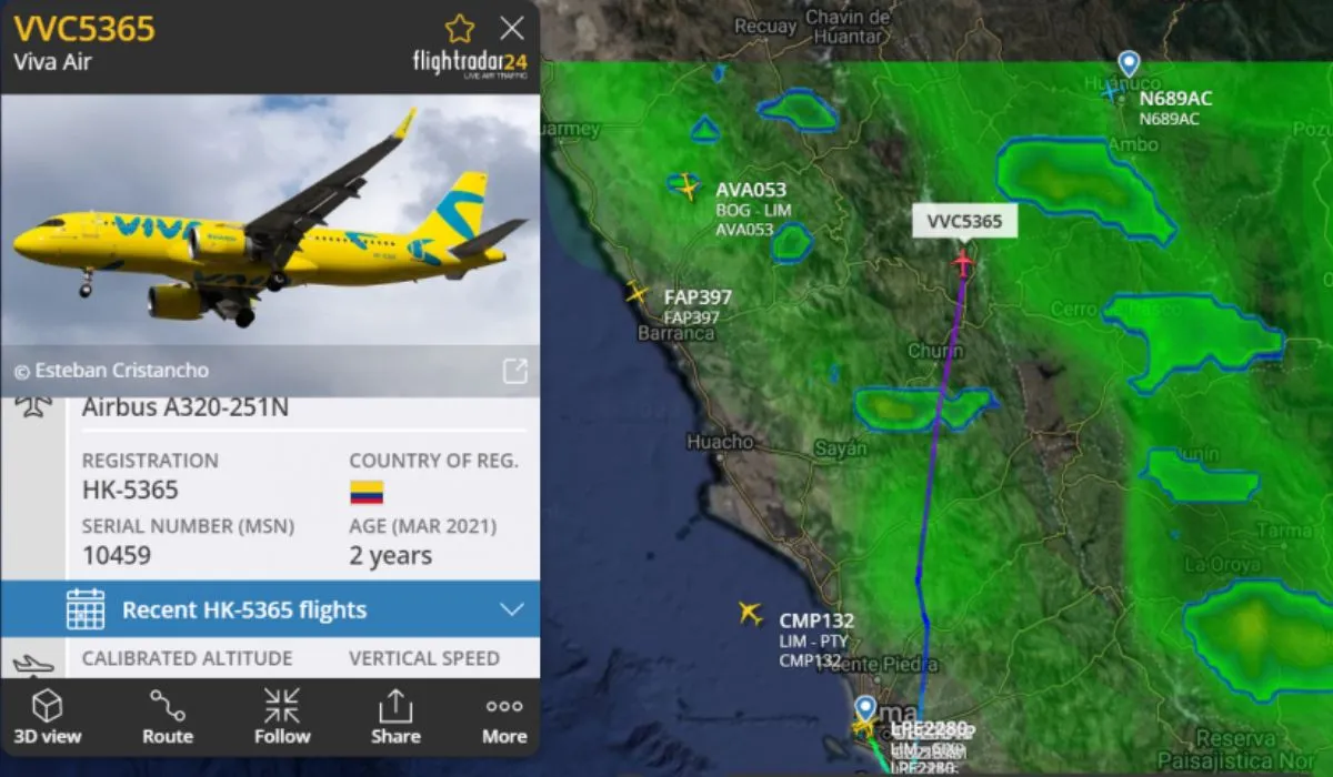 Viva comienza a mover sus Airbus desde Perú a Colombia