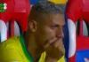 Richarlison rompió a llorar durante la victoria de Brasil contra Bolivia