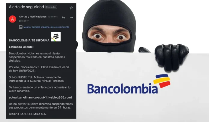 Bancolombia advierte sobre los ladrones de internet
