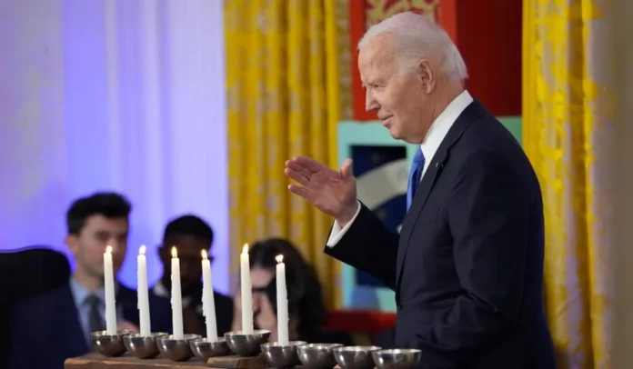 Biden celebró la fiesta del Hanukkah