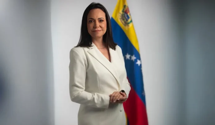 La candidata presidencial de la oposición venezolana, María Corina Machado