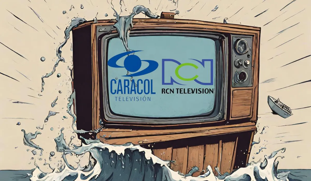 El barco se hunde en Caracol y RCN