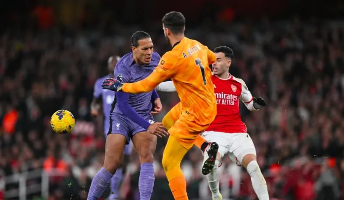 Virgil van Dijk asumió la responsabilidad del segundo gol del Arsenal