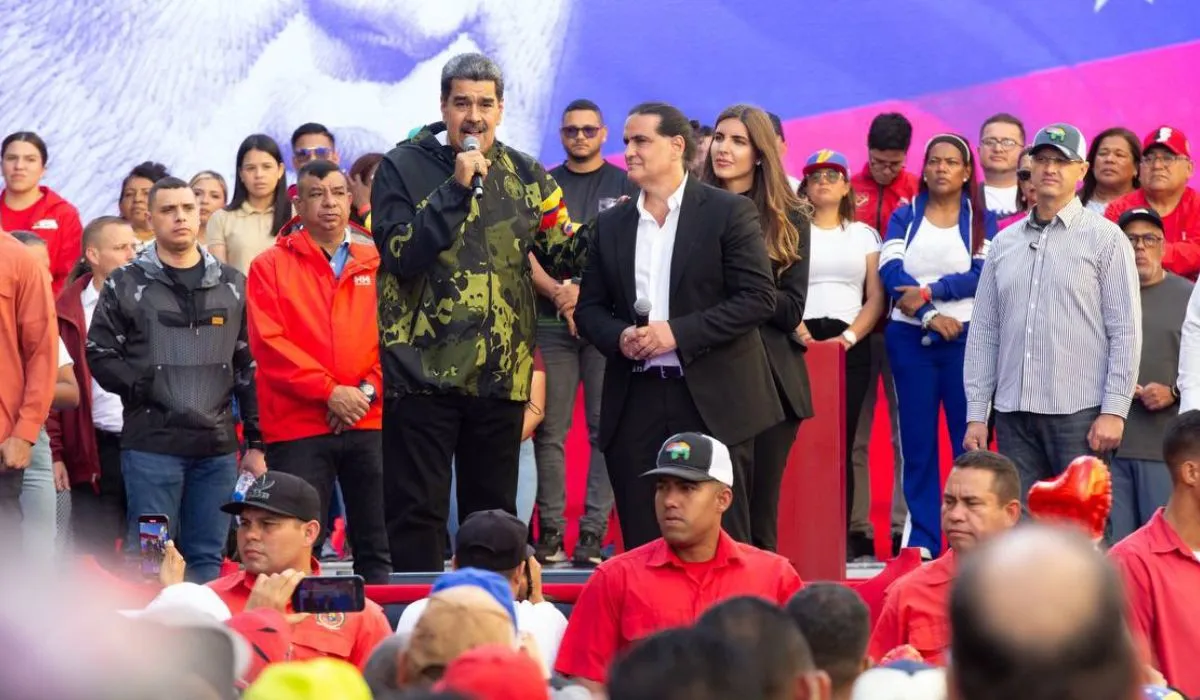 Alex Saab junto a Nicolás Maduro.