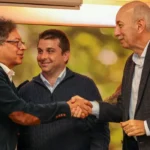 Presidente Petro, Gabriel Gilinski y Carlos Ignacio Gallego, presidente de Nutresa