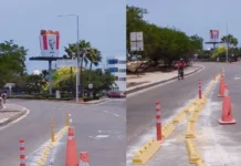 Polémica en Cartagena por publicidad ‘gigante’ de KFC cerca de monumentos Publicidad de KFC en Cartagena.