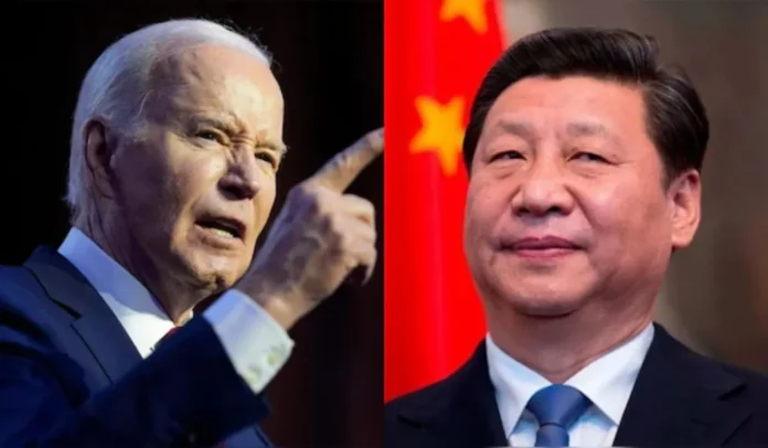 El presidente estadounidense Joe Biden, el presidente chino Xi Jinping